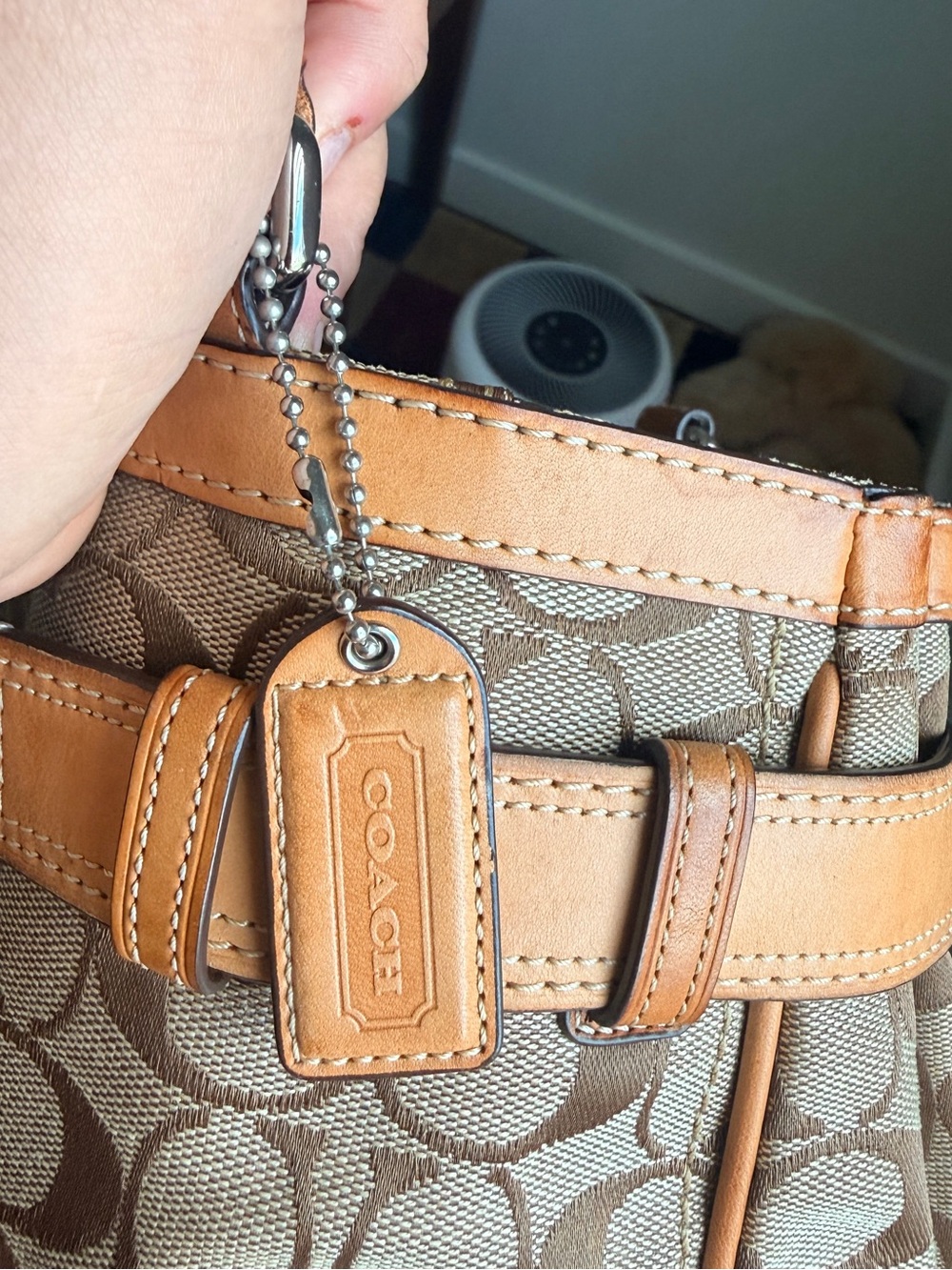 Vintage Y2k Coach Hamptons 8k07 Signature Jacquard Ca… - Gem